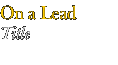 On a Lead